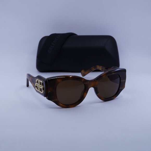 Final Price! Balenciaga BB0070S 007 Havana/Brown Sunglasses
